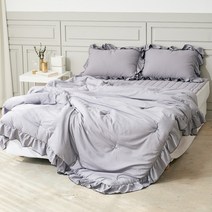 더베딩샵 로맨틱 프릴워싱 호텔식 차렵이불 패드세트 침구세트 슈퍼싱글 SS