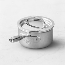 Williams Sonoma 윌리엄스 소노마 시그니처 Thermo-Clad™ 스테인리스-스틸 소스팬 - 1 1/2-Qt