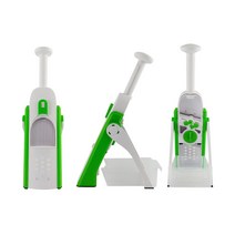 가정용 4in1 다기능 두께조절 야채 커터 과일 만능 슬라이서, 그린