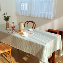 슈가맘 친환경 TPU 면 방수식탁보 테이블보 대폭 2인~6인 길이추가 가능, 6인(145 X 175cm), 코튼캔디 민트