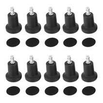 Hot YO-High Profile Bell Glides 바퀴 및 바 의자 고정 캐스터 글라이드 10 팩이없는 사무실 교체, 01 MULTICOLOR