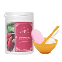 지알비 포도당함유 피부 장벽 개선 백년초와 미나리 샤베트 모델링팩 500g+팩도구 3종+핑크해면, 단품, 단품