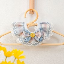 MOSAIRATION반려동물 액세서리 고양이 목걸이 강아지 목도리 반려동물 목걸이 학원풍 새해 반려동물 용품, 여름 마린 블루, XS [레이스길이 15cm 목둘레 15-20cm 적합]