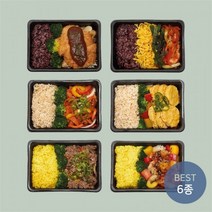 넉넉소반 베스트6종 직장인을 위한 냉동 간편 도시락, 6종세트