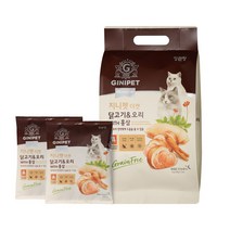 지니펫 홍삼함유 밸런스업 고양이사료 더캣 닭고기&오리1kg/연어&닭고기1kg 사료50gx12봉, 02 연어 닭고기 1kg