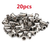 팝너트건 M3 M4 M5 M6 M8 M10 리벳 너트 스테인레스 스틸 플랫 헤드 나사산 캡 10/20/50 개, 02 20pcs_05 M5