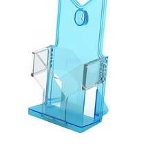 A6꽂이-파랑 스탠딩POP 잡지꽂이 홍보물거치대 잡지꽂이 홍보물거치대 잡지거치대