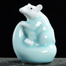 와이유 말소품 귀여운 십이지 조형물 쥐와 호랑이 뱀과 양과 원숭이, 쥐(여요)7*4.5*8.3
