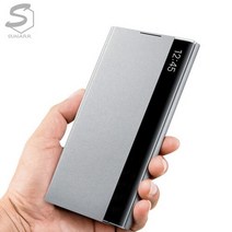 수나르 갤럭시A30 A30s A305 A307 클리어뷰 플립 핸드폰케이스, 선택완료, 갤럭시A30s(A307)/spc064 블랙