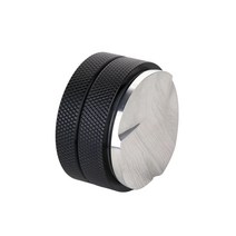 엘빈스 스테인리스 스틸 높이 조절 가능 3엽 템퍼 51mm, 1개, 블랙