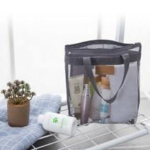 (한정세일)목욕탕 수영장 물빠짐 바구니 방수 심플 목욕가방, (한정)(스카이블루)