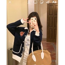 카라넥 봄가을코트 여성 2022 년 봄옷 와이드 루즈핏 아메카지빈티지 캐쥬얼 야구복 재킷 상의 트렌드 3958017142