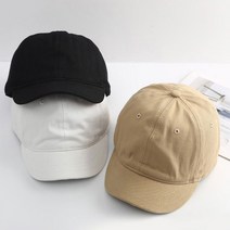 남자 여자 커플용 창짧은 챙짧은 숏챙 볼캡 야구 모자