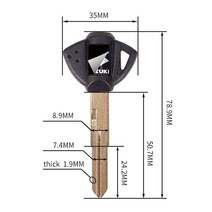 잠금장치 도난방지 오토바이 자전거 브랜드 뉴 키 바이크 오토바이 unut For Suzuki DR650SE DL650 TL1000r, 04 3PCS Red S