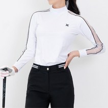 시원한 필드룩 여자 골프 매쉬 라인 티셔츠 이너티 인도어 스포츠