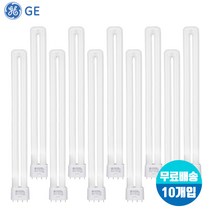 GE 삼파장전구 이관 형광등 FPL55EX-D 55W x 10개입, 55W 백색(아이보리빛)