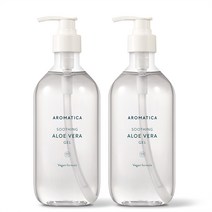 아로마티카 유기농 수딩 알로에 베라 젤 500ml X 2