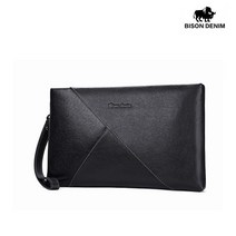 BISON DENIM 바이슨 데님 수제 가죽 손가방 파우치백 클러치백 N8274-1B