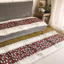 [누리홈] 린넨 팬지 4단 쇼파패드