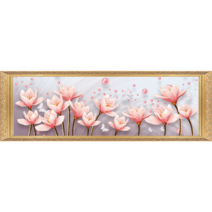 루시앤에밀리 보석십자수금전수 최신26면+AB비즈 DIY 대형보석십자수, 1세트, 120 x 40cm 목련화