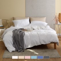 바운티풀 프리미엄 코마사 사틴면 호텔 이불커버, 화이트