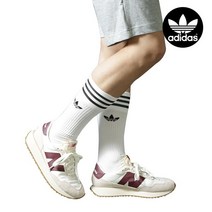 아디다스 아디다스 솔리드 크루삭스 장목 양말 3팩 세트 S21489