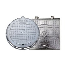 정화조 뚜껑 사각 원형 디자인 맨홀 덮개 수도계량기 밀봉된 정화조 맨홀 뚜껑 연성 철, 사각 600600(내하중 트롤리) 주철