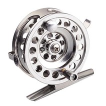 얼음 낚시 릴 바닷물 뗏목 휠, 알루미늄 합금, 실버