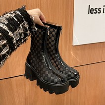 메쉬 부츠 질감 코팅 고무 발포 빈티지 헤드층 송편 베이스 접착 공법 체크 사각 헤드