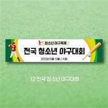 엠블루11 스포츠 축구 야구 농구 동호회 회원모집 축구교실 야구교실 농구교실 여자배구 레슨 왕중왕전 친선경기 대회 행사 현수막, 12_전국 청소년 야구대회