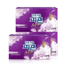 피죤 건조기용 드라이시트 미스틱레인 120p, 3개