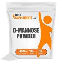 벌크서플리먼트 디마노스 파우더 100그램 D Mannose Powder, 100 grs, 1개