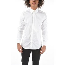 Corneliani POPLIN 코튼 슬림 핏 셔츠 위드 더블 프렌치 CUFFS 85E082 0111102 028