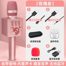 새 마이크 스피커 일체형 마이크 무선 블루투스폰 노래 녹음 K노래-189464, 옵션13, 01.[마이크 스피커 일체형 마이크