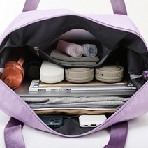 여행 가방 대용량 여성용 대형 당기기 휴대용 여행 휴대용 보관 가방 배달 스포츠 피트니스 가방 수하물 가방, 큰, 강화금 더블 레이어 확장 자홍색