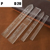 가죽공예공구세트 치즐 목타가죽 공예 도구 투명 아크릴 시계 스트랩 템플릿 홈 DIY 용품 금형 남녀, 20 STRAP-P-D20-1SET