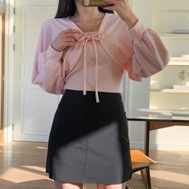 여자 훈녀 인싸 여친 러블리 코디 볼레로 끈 나시 세트