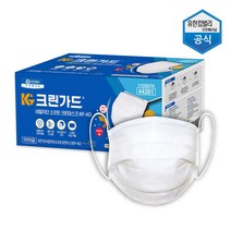 크린가드 비말 차단 소프트 크린 일회용 마스크 흰색 KF AD, 50개입, 1개