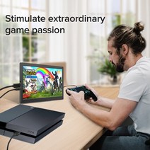 카페키오스크 카드단말기 무인 호텔 스탠드 병원 UPERFECT 휴대용 Monitor7.0inch IPS 디스플레이 USB H, 02 AU 플러그