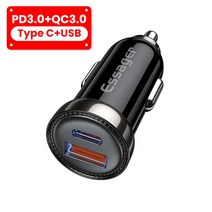 카충이 배터리재생기 essager mini 20w usb car charger for, qc3.0 pd3.0