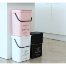 달팽이리빙 푸벨드마망 벽걸이 휴지통 10L, White, 2개