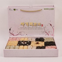 강릉 한과 쇼핑백 선물세트 1kg / 수제한과 찹쌀+멥쌀+참깨+흑임자+백년초+쑥+차좁쌀+콩+조청 사기막전통한과, 1개