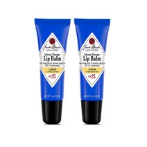 Jack Black 잭블랙 인텐스 테라스 립밤 레몬 앤 시어버터 0.25oz(7g) 2개 Intense Therapy Lip Balm Lemon & Shea Butter, 1개