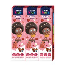 2080 키즈 3스텝 6~9세 브레드 어린이 치약 베리믹스향, 80g, 3개