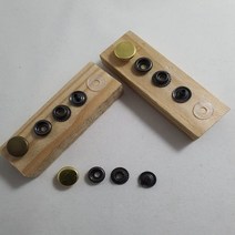 대성스냅 10mm 똑딱이스냅 링 type (도트 단추 버튼) 무독성알러지방지도금, 100set, 엔골드