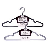 도매온 논슬립PVC코팅 옷걸이(10P) 옷걸이 코팅옷걸이 논슬립옷걸이 논슬립 바지걸이 고급옷걸이 기능성옷걸이 생활용품, 그레이