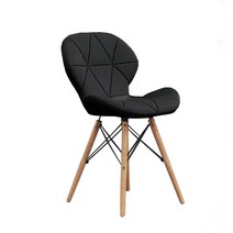 로얄다이아 에펠체어 큐브체어 에펠베이직체어 인테리어체어, 큐브체어 - 블랙, 1개