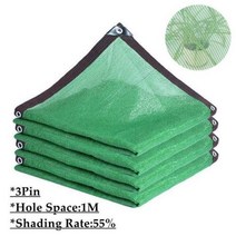 어닝룸 텐트 녹색 HDPE 울타리 그물 발코니 개인 정보 보호 스크린 정원 건물 차양 Pergola 캠핑 전망대 쉼터 태양 항해, 3PinGreen-BlackLine+1.5mx2m