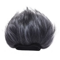ZOOM H1N 보이스 레코더 12cm12cm (ld) ey-m23 모피 야외 마이크 윈드스크린 인공 모피 머프 윈드 커버 줌 h1 h2n h4n pro h6 for sony