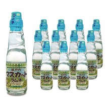 사이토 라무네 구슬 사이다 200ml 12개입 소다맛 복숭아맛 청포도맛 짱구사이다 탄산음료, 12개